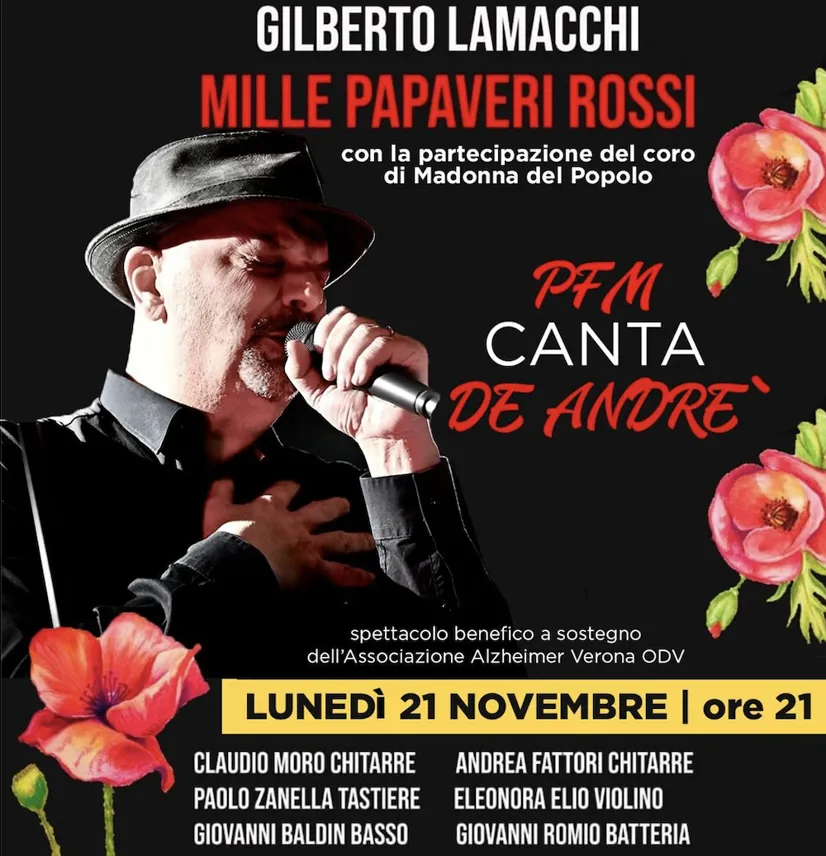 Concerto 21/11: Mille papaveri rossi 